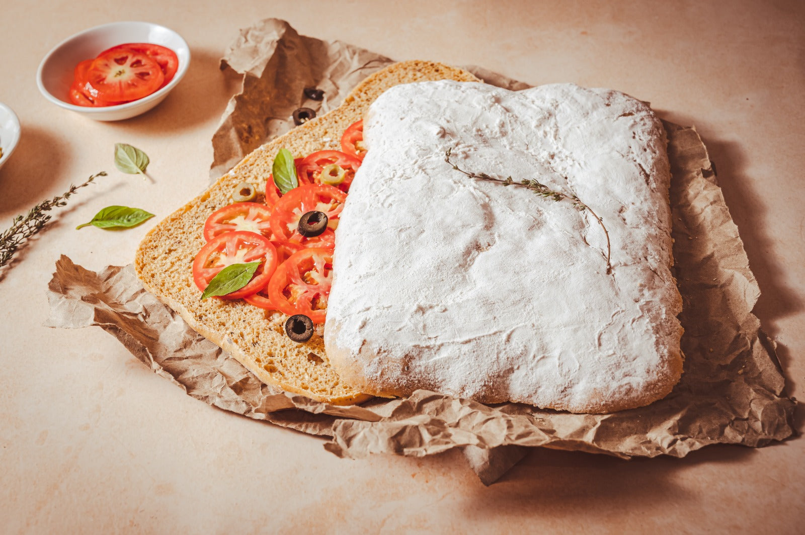 Whole Wheat Paprika Ciabatta with Herbs (400g) – Flurys